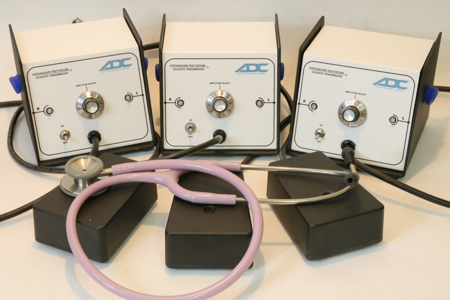 Stethoscope Acoustic Transmission Test Fixtures, Custom Branded