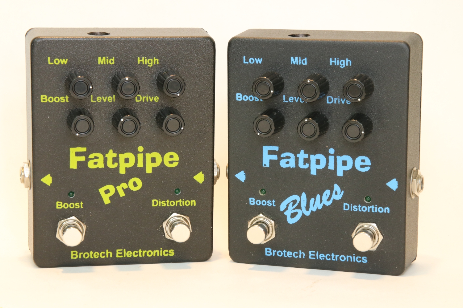 Fatpipe Pro and Fatpipe Blues Guitar Effects Stomp Boxes